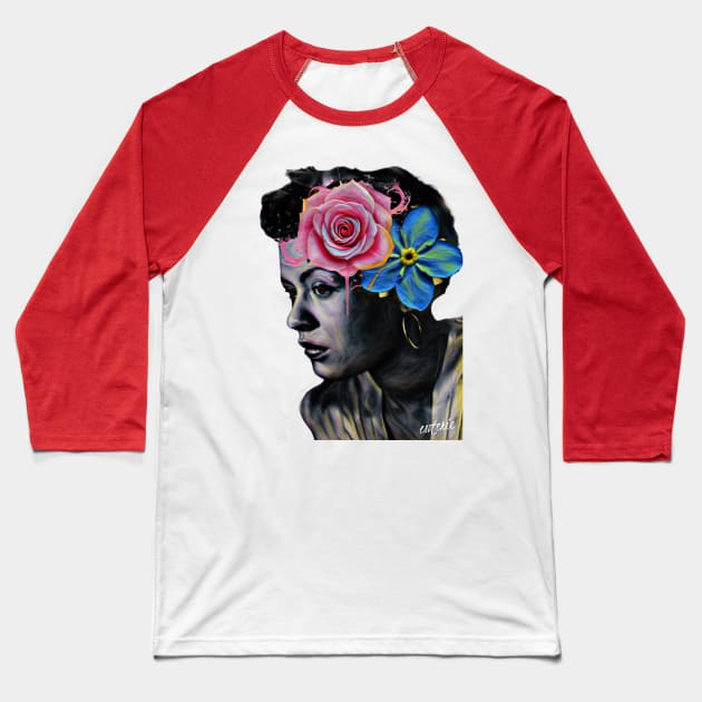 Queens Never Die : Billie Holiday Baseball T-Shirt by Esoteric Fresh 